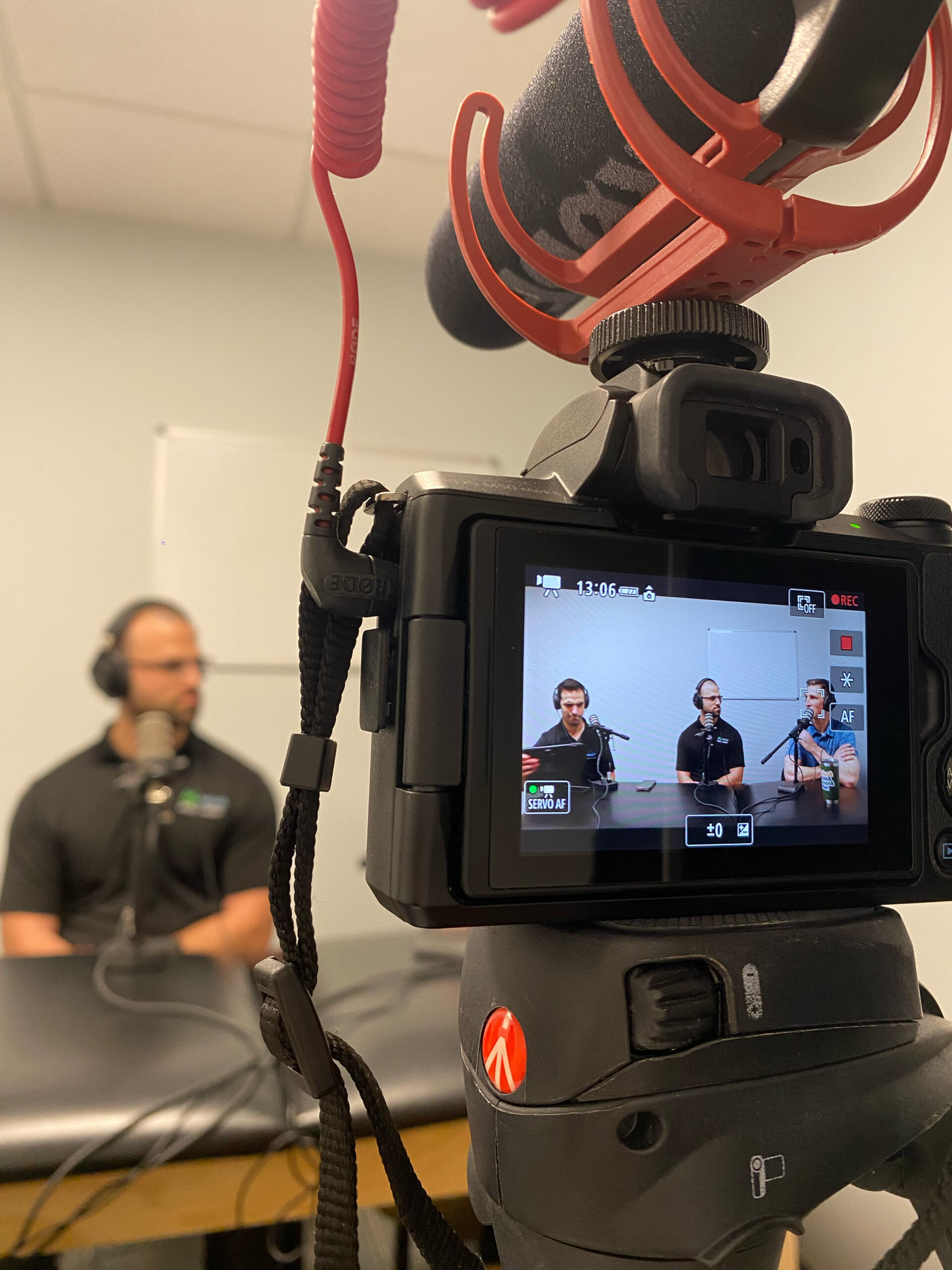 Filming of Ivy Rehab's podcast